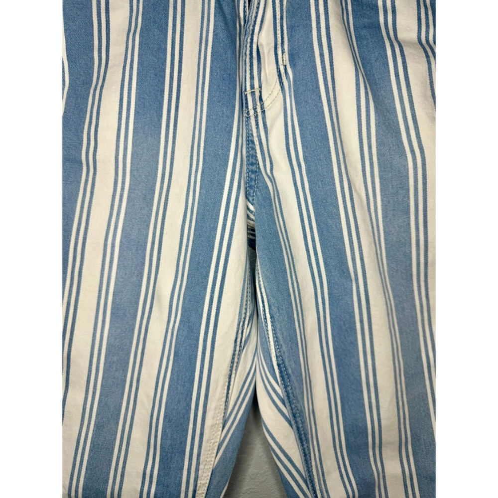 Women's American Eagle Blue & White Striped Jeans Size 4 - Picture 3 of 7